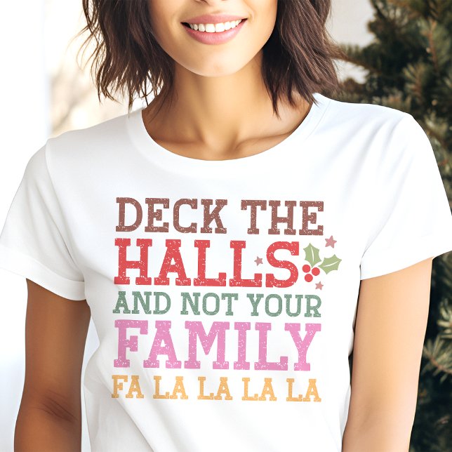 Deka Halls fantastiska familjejul T Shirt (Skapare uppladdad)