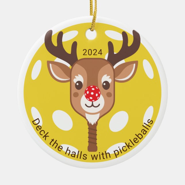 Deka Halls med Picklebollar Ornament (Framsidan)