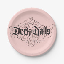 Deka Halls Modern Jul Rosa Black