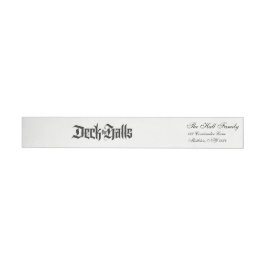 Deka Halls Modern Lettering Luxurious Black Etikettband