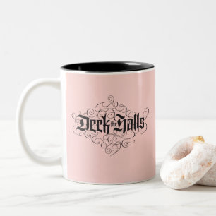 Deka Halls Modern Lettering  Rosa Black Två-Tonad Mugg