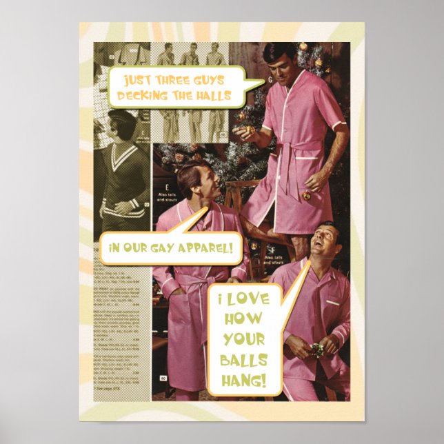 Deka Halls roliga homosexuella poster (Framsidan)