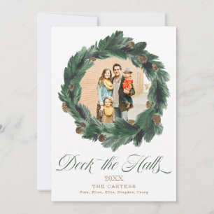 Deka Helgdag för andningsfoto i Halls Gräs Julkort