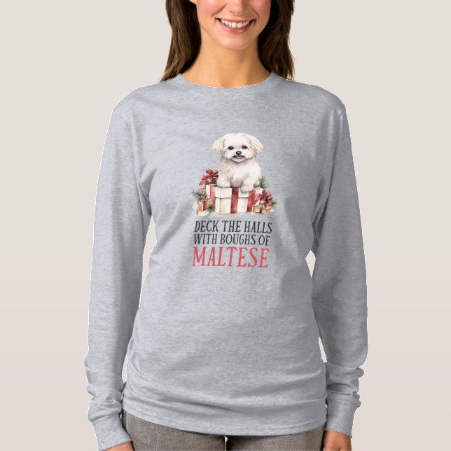 Deka salarna med maltesiska badbyxor t shirt (Framsida)