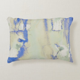 Dekadagefärg i Blekens Grönt och blå Prydnadskudde