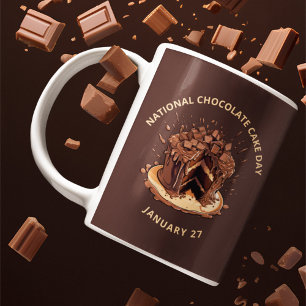Dekadatdagen för den nationella chokladkakan kaffemugg