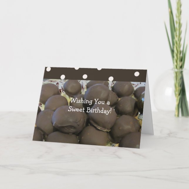 Dekadda choklad födelsedag kort (Framsida)