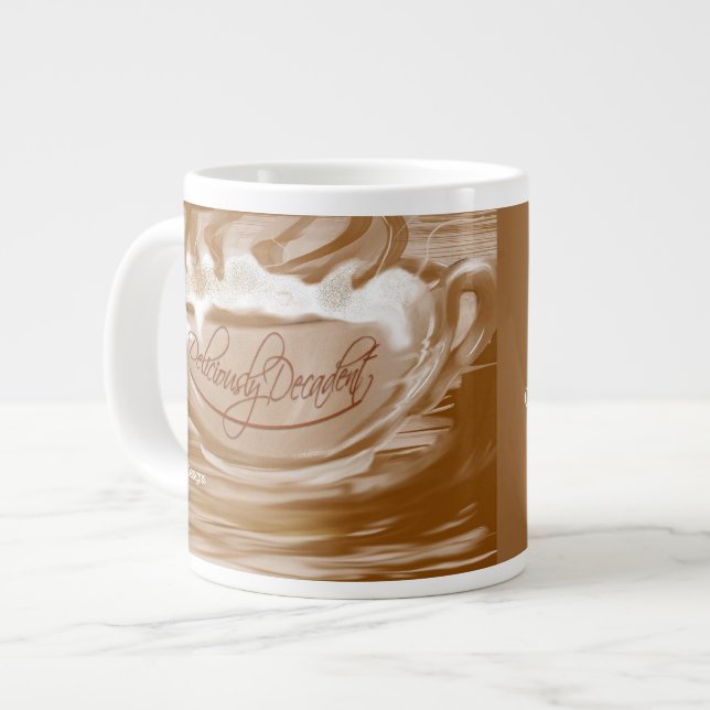 Dekadent-Foamy Cappuccino Jumbo Mugg (Framsida vänster)