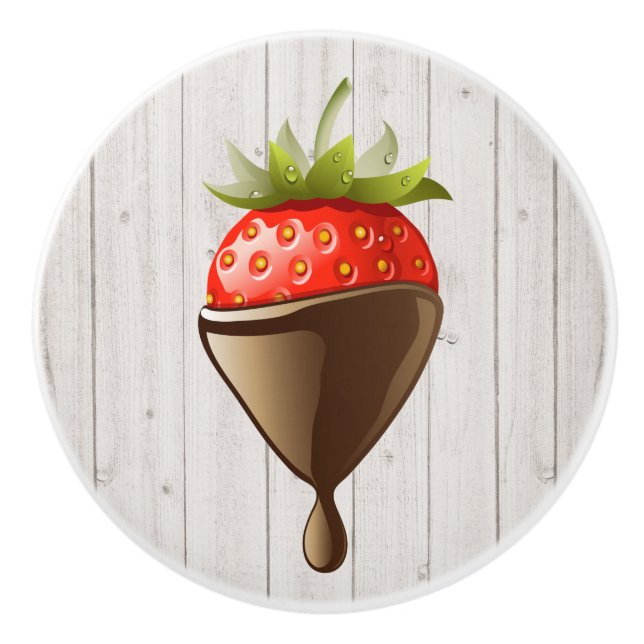 Dekadent jordgubbe i chokladlåda knopp (Framsidan)