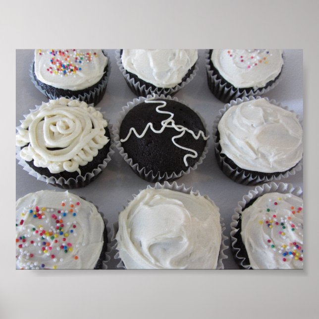 Dekadenta Cupcakes Poster (Framsidan)