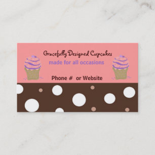 Dekadenta Cupcakes Visitkort