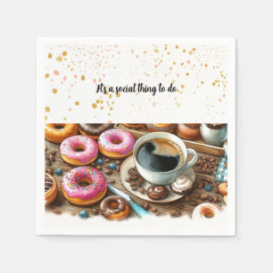 Dekadenta Donut- och Kaffesociala Pappersservetter
