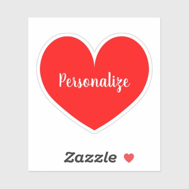 Dekal för dekaler för bärbar dator med stort rött  (Ark)