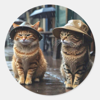 Dekal för djurets runda form runt klistermärke