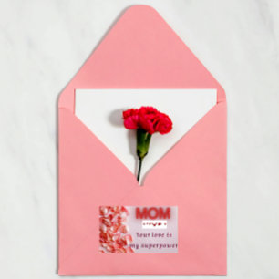 Dekal för mor-dagen - Ro Petal Design Rektangulärt Klistermärke