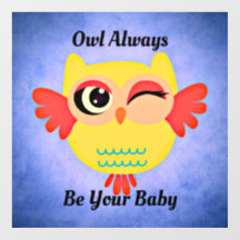 Dekal för Winking Uggla Wall