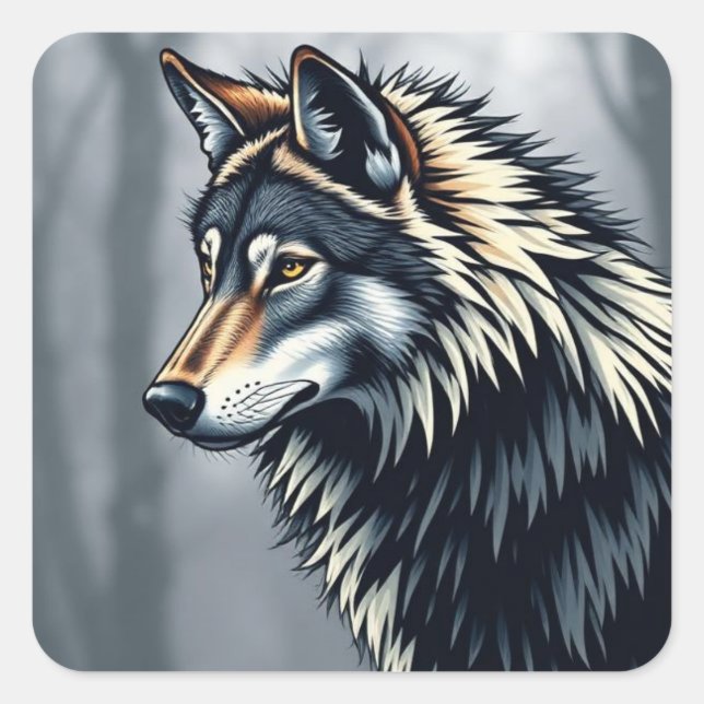 Dekal  fyrkantigt klistermärke (Framsida)