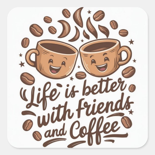 dekal fyrkantigt klistermärke (Framsida)