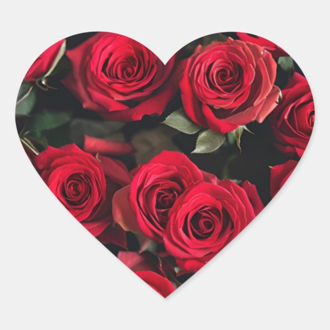 dekal hjärtformat klistermärke (Framsida)