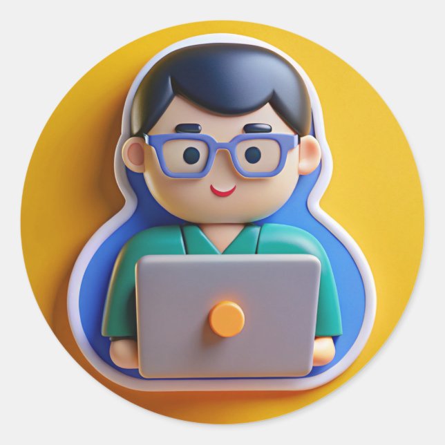 dekal,programmerare runt klistermärke (Framsida)