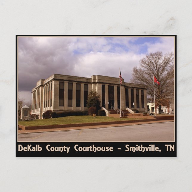 DeKalb County Domstol - Smithville, TN Vykort (Framsida)