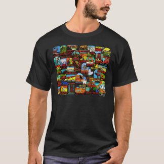 Dekalet för amerikannationalparkvintage resor t-shirt