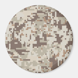 Dekan för Desert Stil Digital Camouflage Beige Dec Magnet