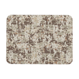 Dekan för Desert Stil Digital Camouflage Beige Dec Magnet