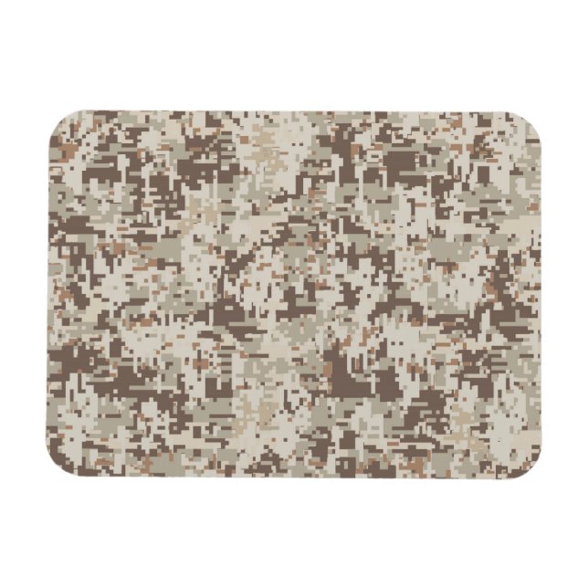 Dekan för Desert Stil Digital Camouflage Beige Dec Magnet (Horisontell)