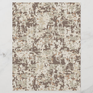 Dekan för Desert Stil Digital Camouflage Beige Dec Reklamblad