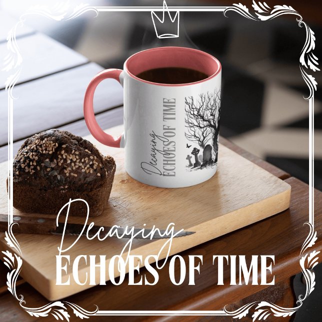 Dekande ekoser av tid kaffemugg (Decaying Echoes of Time cover from The Beekeeper Store)