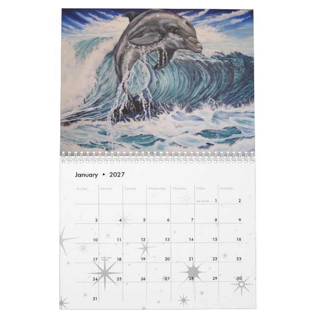 dekandjurlivkalender av origianalkonstverk kalender (Jan 2027)