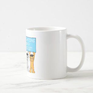 Dekanen listar grattis kaffemugg