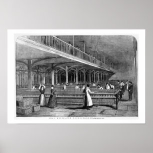 Dekanen mal - det dubblera rummet, 1851 (lithoen) poster