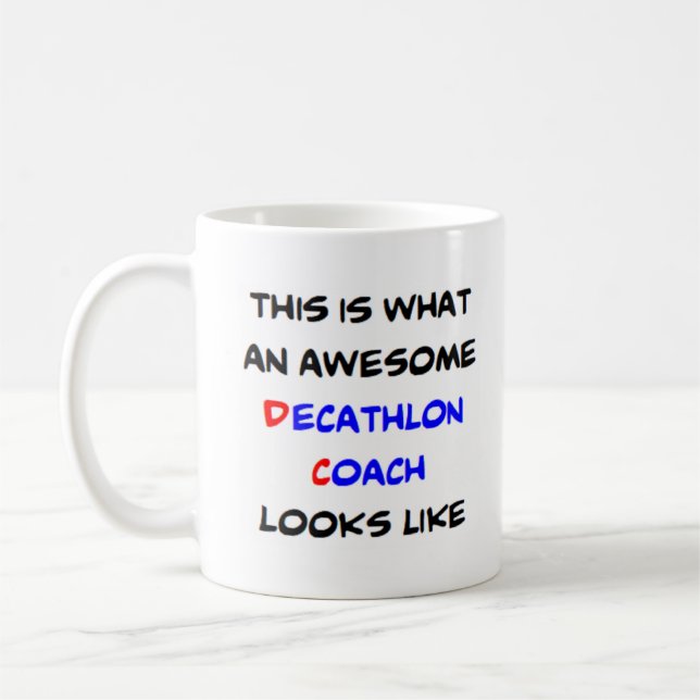 Dekatlon-buss, fantastisk kaffemugg (Vänster)