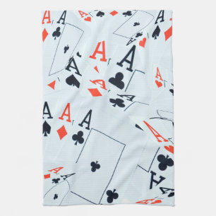 "Deke of Destiny: Layered Ess in a Poker Shuffle" Kökshandduk