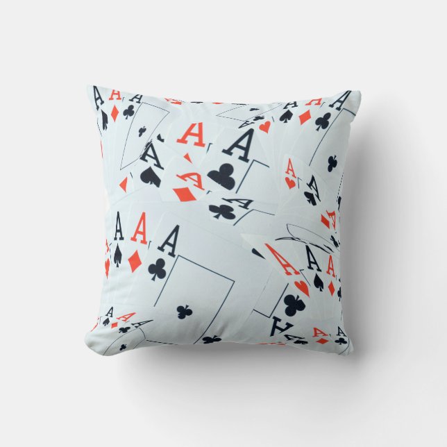 "Deke of Destiny: Layered Ess in a Poker Shuffle" Kudde (Framsida)