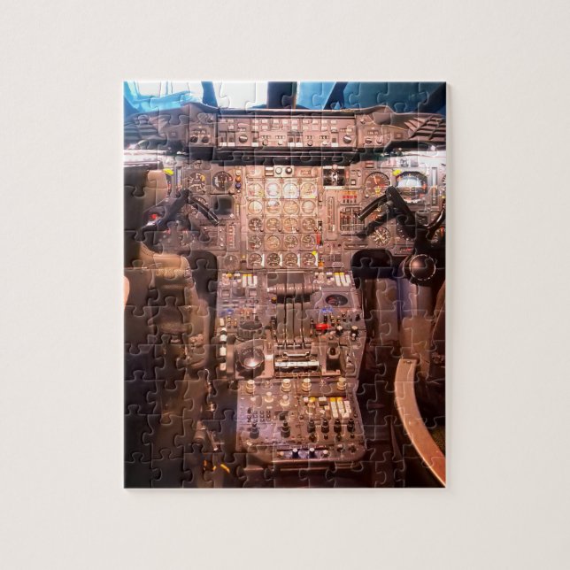 Dekfoto för överljudsflygplan pussel (Vertikal)