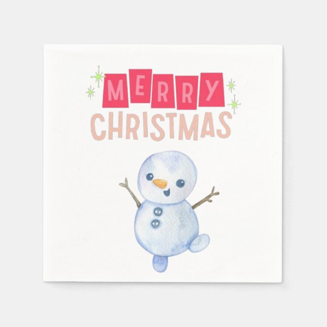 Dekk Halls: God jul Cheer" Pappersservett (Framsidan)