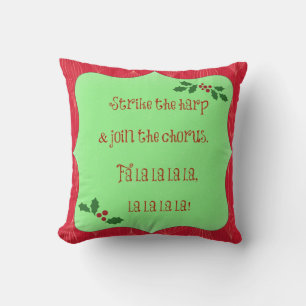 Dekk Halls-jultomten i jultomten Pillow Kudde