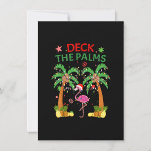Dekk Handflatan Pajamas jul Florida Flamingo Inbjudningar