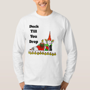 Dekk tills du sjunker den konstiga julen T-Shirt