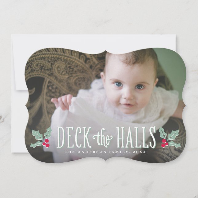 Dekka Halls | Helgdag-fotokort Julkort (Framsida)
