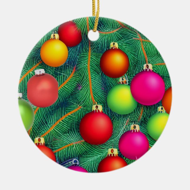 Dekka Halls Julgransprydnad Keramik (Framsidan)