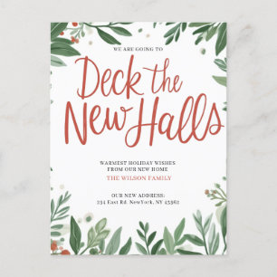 Dekka Halls Nya adress Flytta Helg Vykort