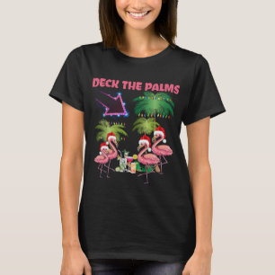 Dekka Handflatan Flamingo Tropical jul Handflatan T Shirt