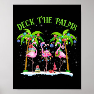 Dekka Handflatan Flamingo Tropical Jul Ljus Poster