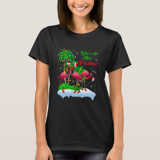 Dekka Handflatan God jul Ljus Flamingo T Shirt