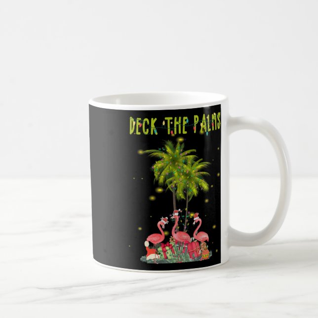 Dekka Handflatan-hawaiiska julen Ljus Handflatan Kaffemugg (Höger)