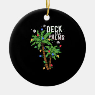 Dekka Handflatan Tropical Hawaii jul Handflatan Julgransprydnad Keramik